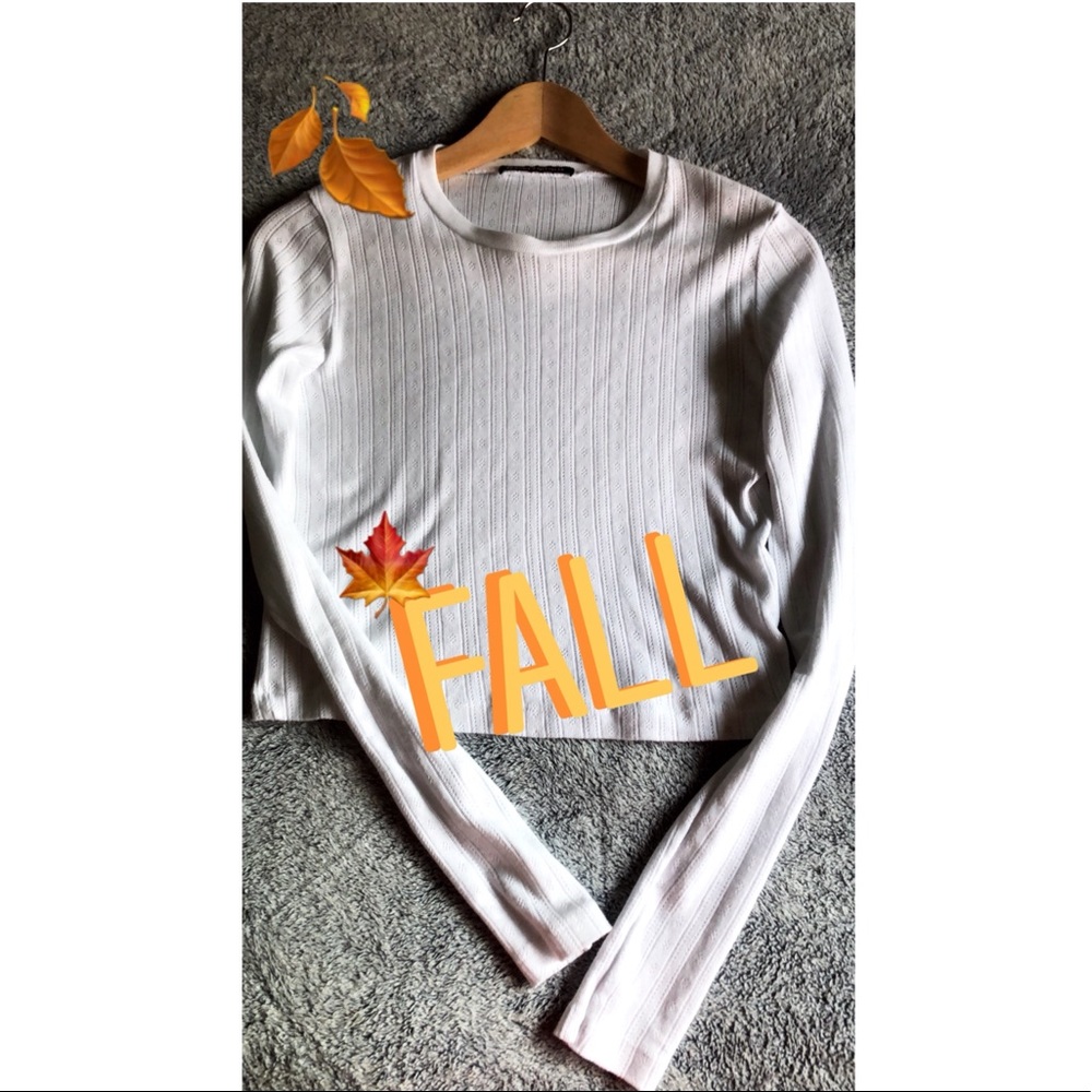 Brandy Melville white long sleeve